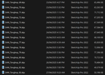 Incremental Saves trong SketchUp